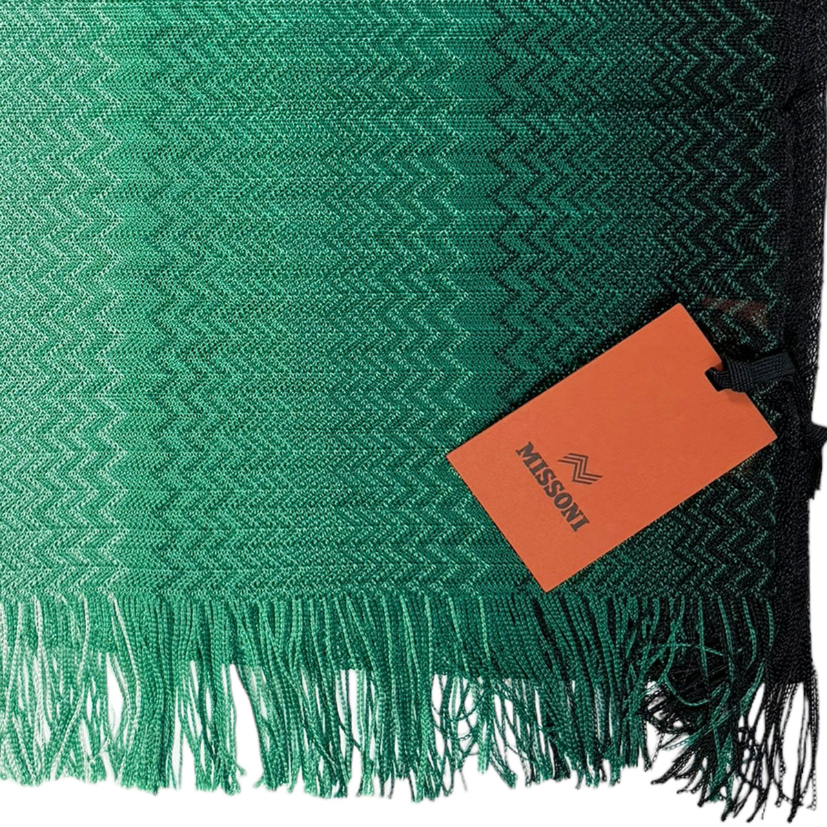 Missoni Scarf Green Chevron