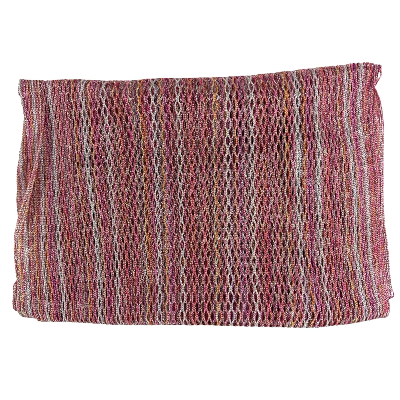 Missoni Scarf Pink Peach Gray Design