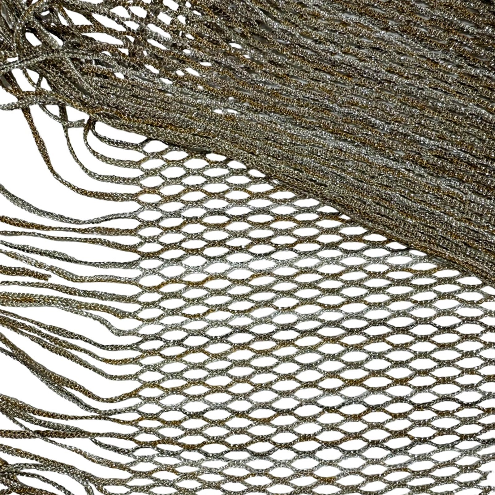 Missoni Scarf Beige Taupe Silver Design - Loose Knit Women Designer Shawl SALE