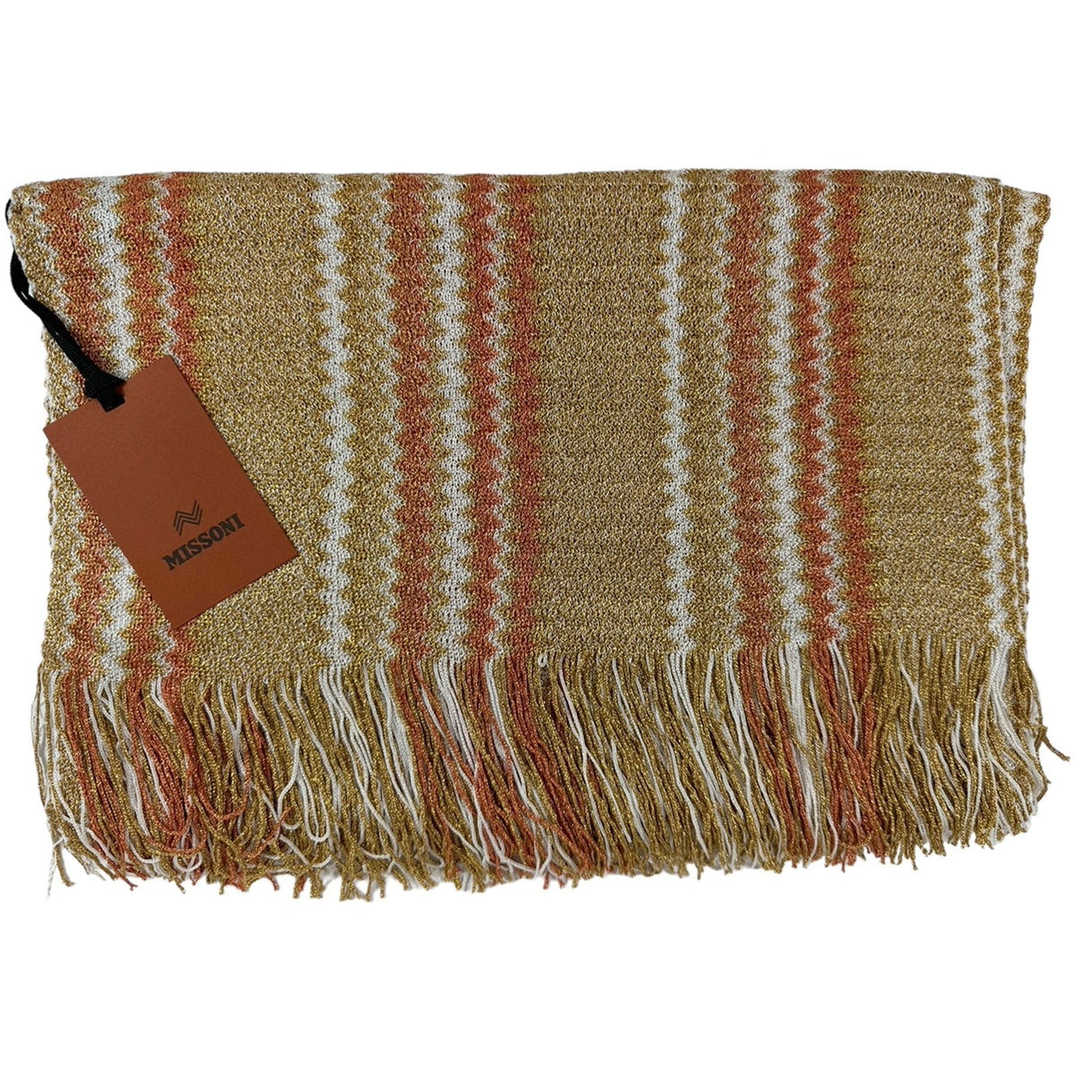Missoni Scarf Brown Chevron Design - Women Designer Shawl