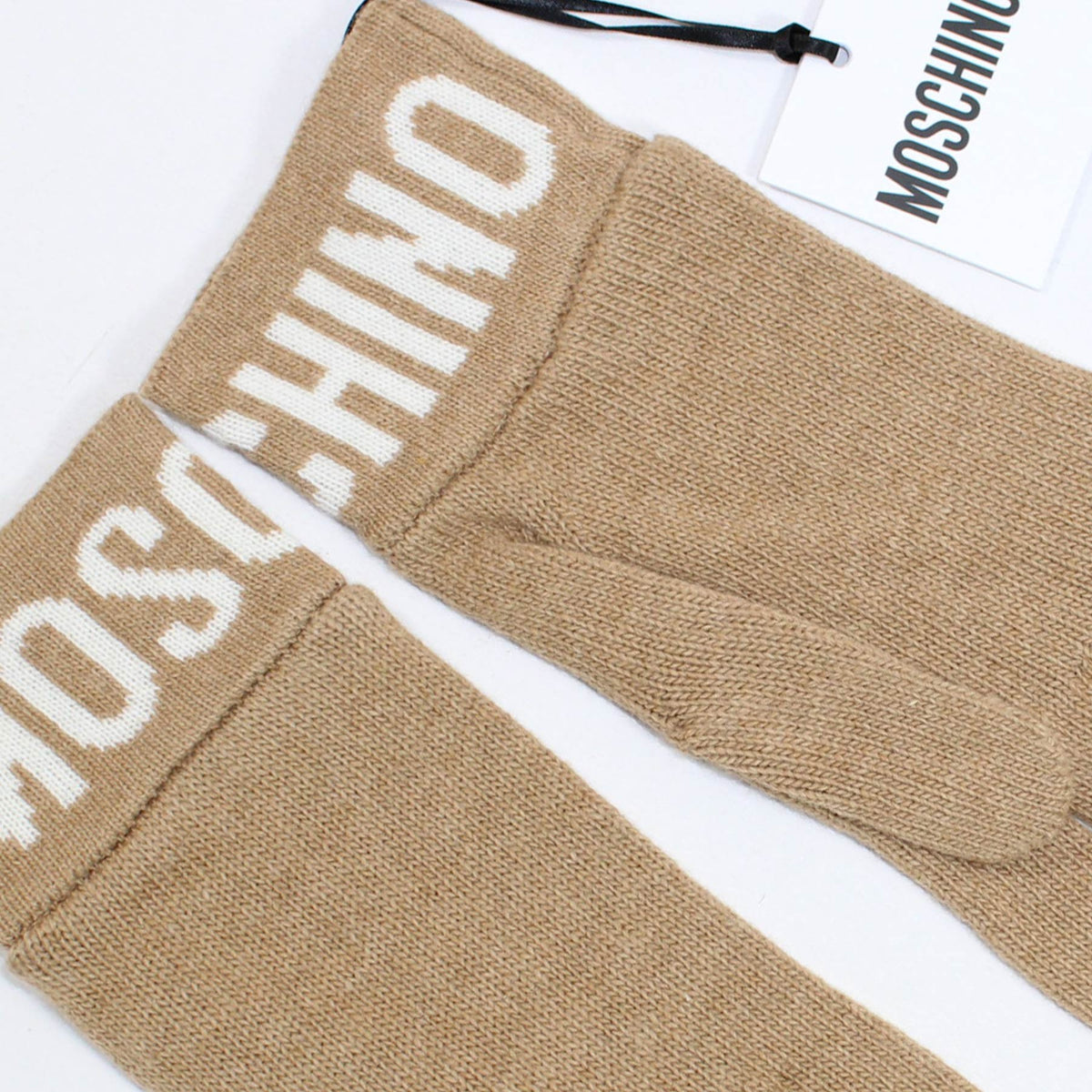 Moschino Gloves Beige Wool Cashmere - Women Collection