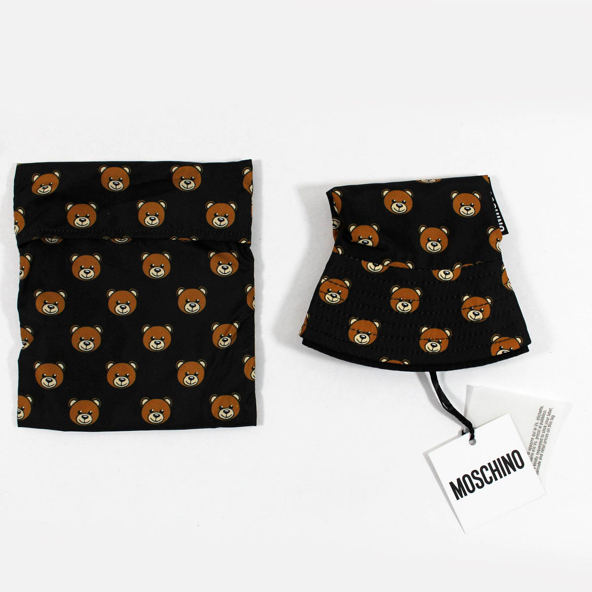 Moschino Bucket Hat Black Toy Bear SALE