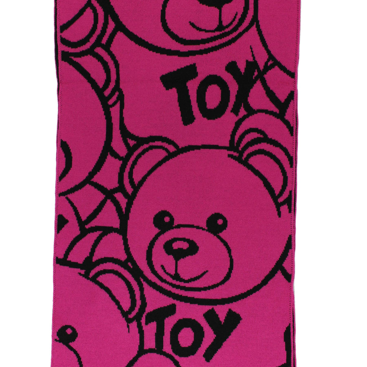 Moschino Wool Scarf Hot Pink Toy Teddy Bear
