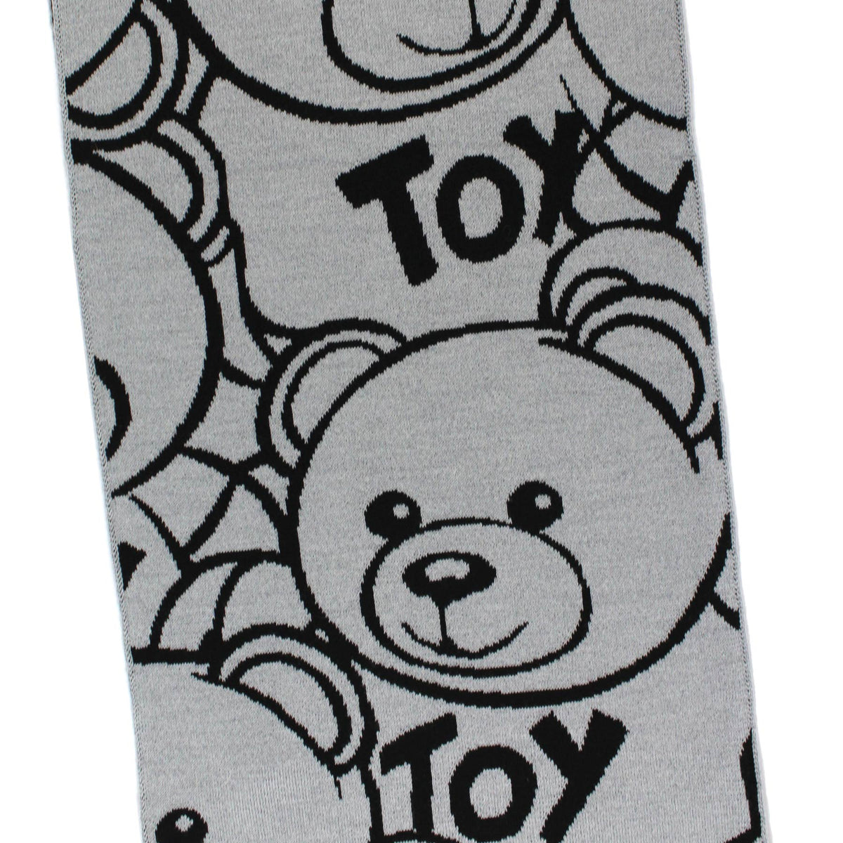 Moschino Wool Scarf Gray Toy Teddy Bear - F/W 2023/ 24 Women Collection
