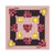 Moschino Silk Scarf Pink Purple Gold Heart & Accessories - Medium Square