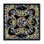 Moschino Scarf Black Multi Colored Logo Design - Large Square Silk Foulard - 2023/24 Collection