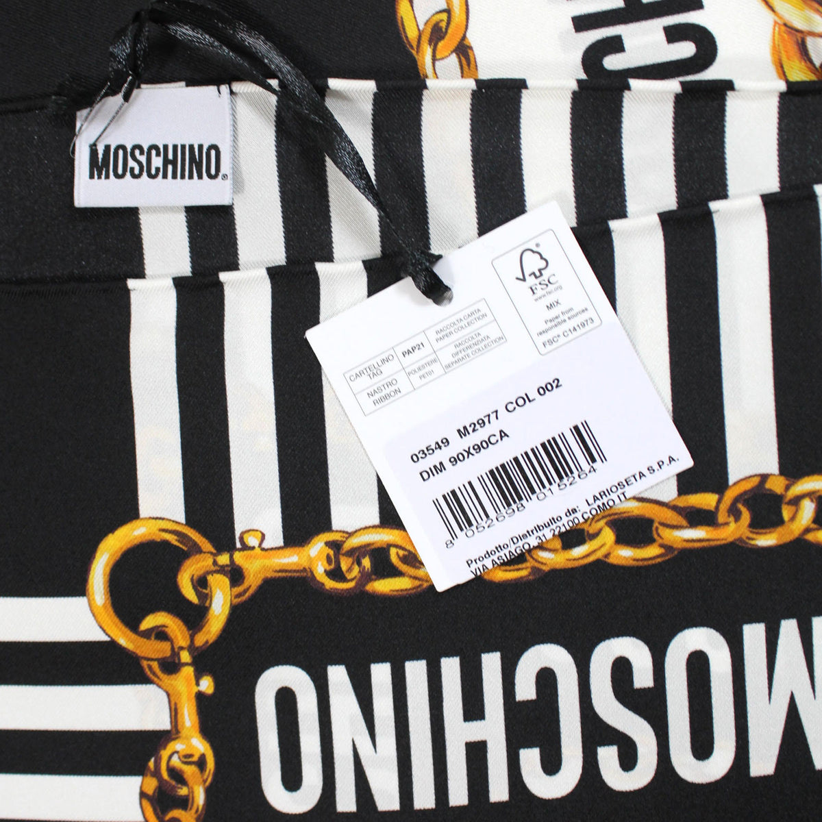 Moschino Scarf  Design - Large Square Foulard - 2023/24 Collection