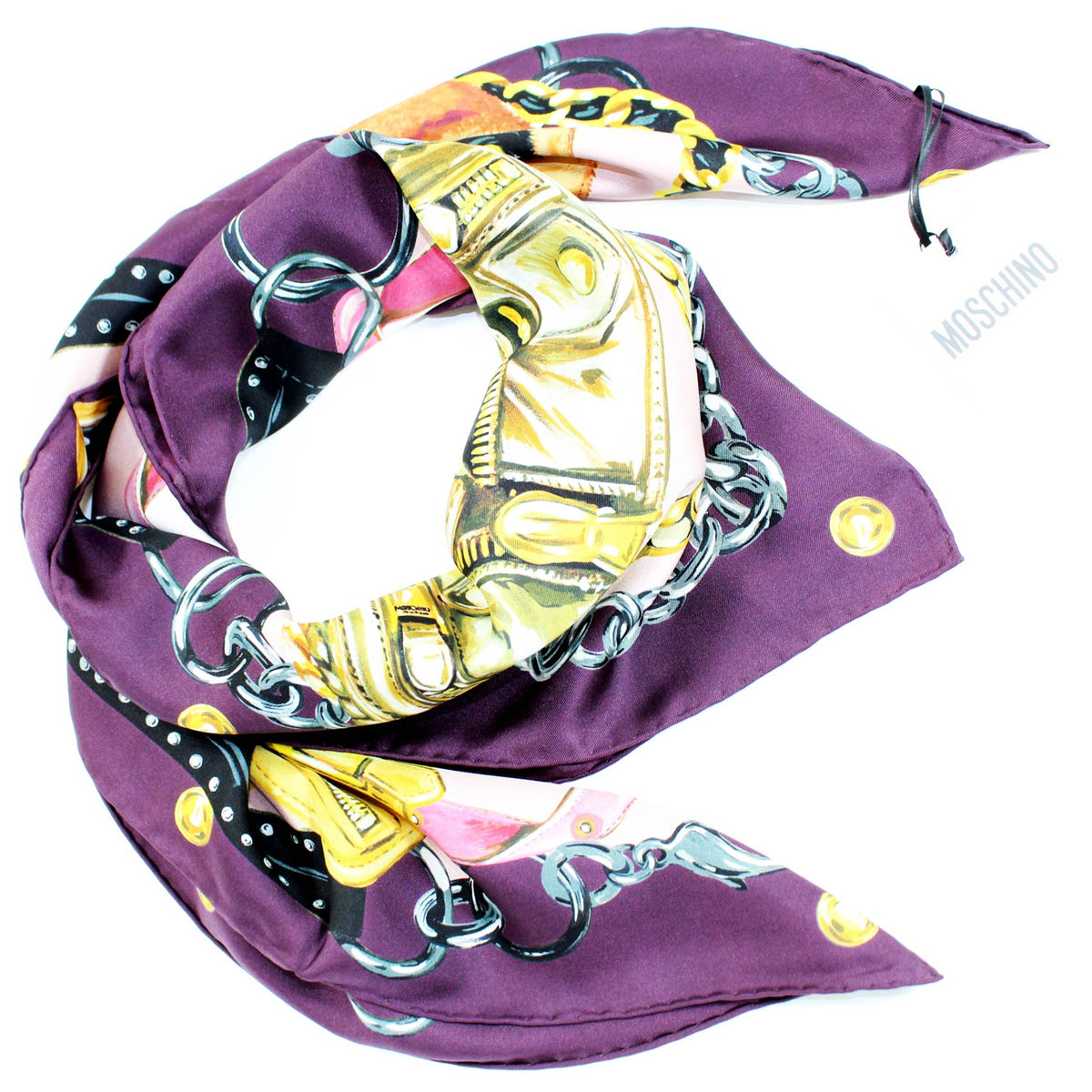 Moschino Scarf Purple Purse Design  - 2023/24 Collection