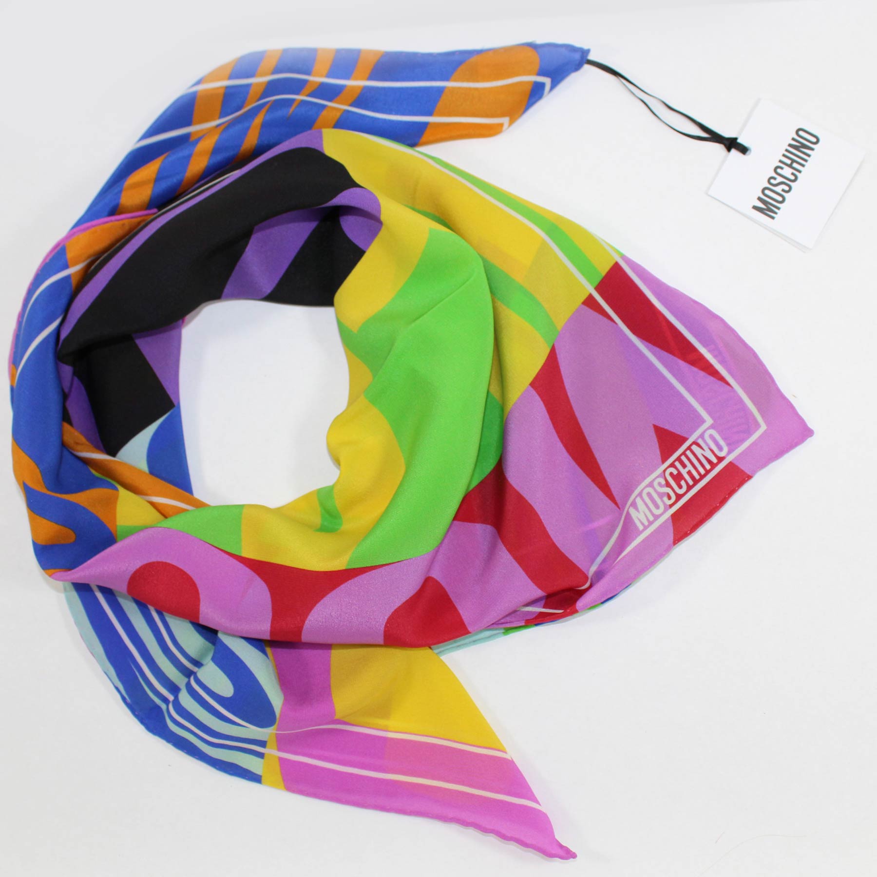 Love Moschino SABOTD.POOL25 JA28272G0IIW010A halsdoek wit-zwart dames, meerkleurig, 39 EU, Meerkleurig., 39 EU Love Moschino SABOTD.POOL25 JA28272G0IIW010A halsdoek wit-zwart dames, meerkleurig, 39 EU, Meerkleurig., 39 EU