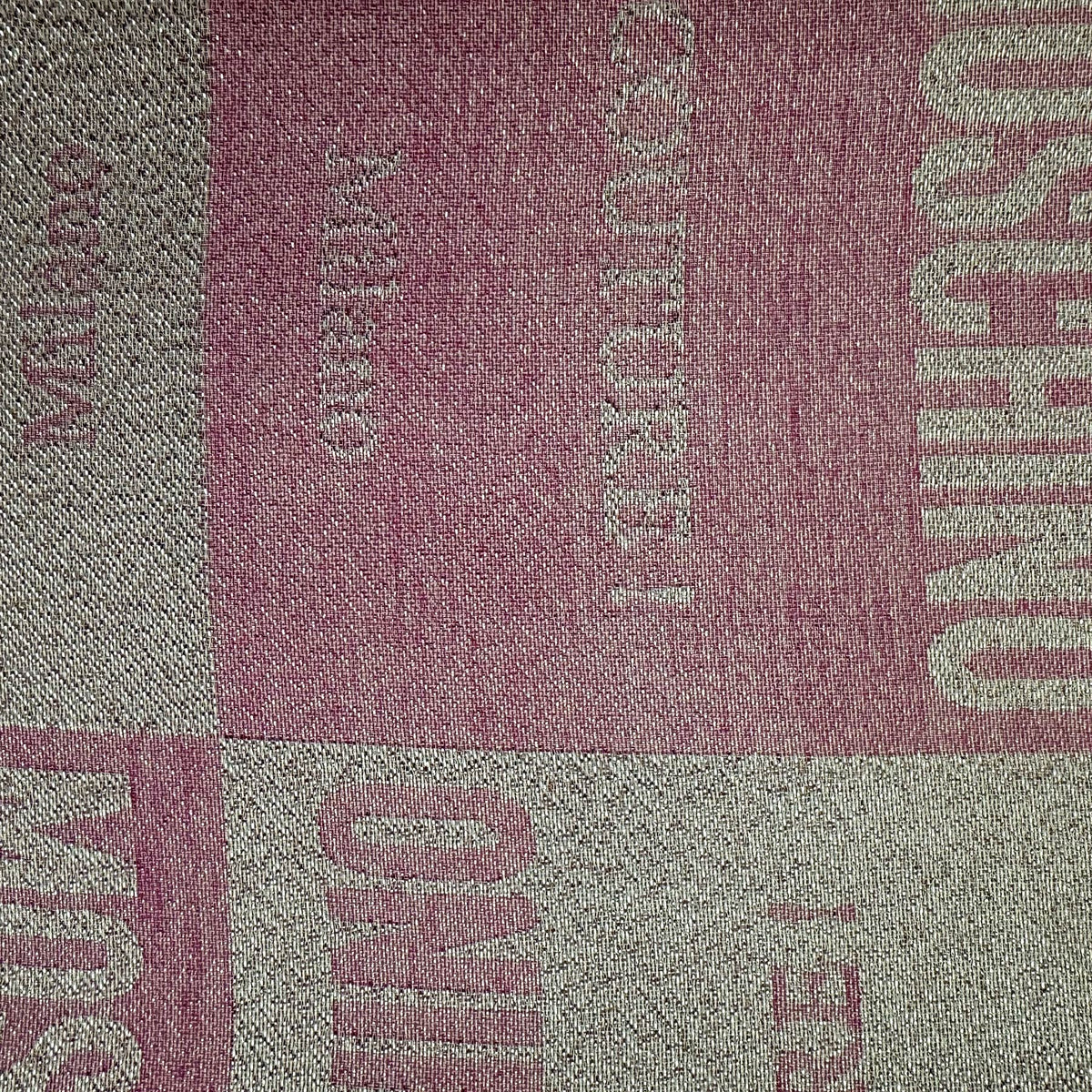 Moschino Scarf Pink Silver Glitter Logo Couture Shawl