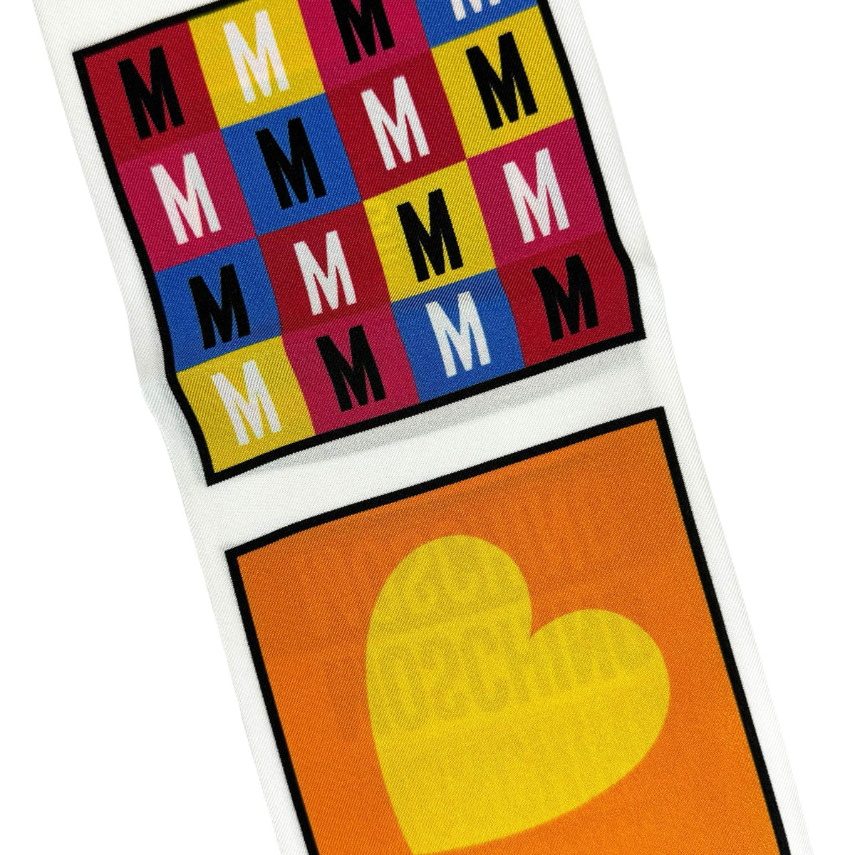 Moschino Twilly Signature Design - Skinny Scarf