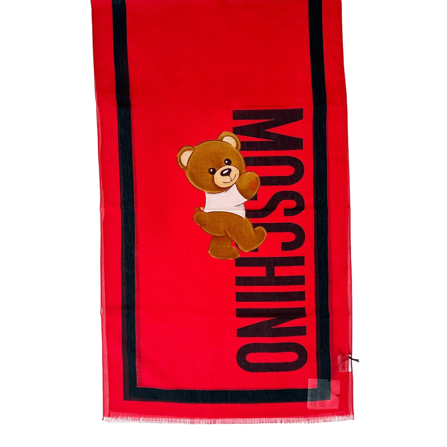 Moschino Scarf Red Toy Bear 