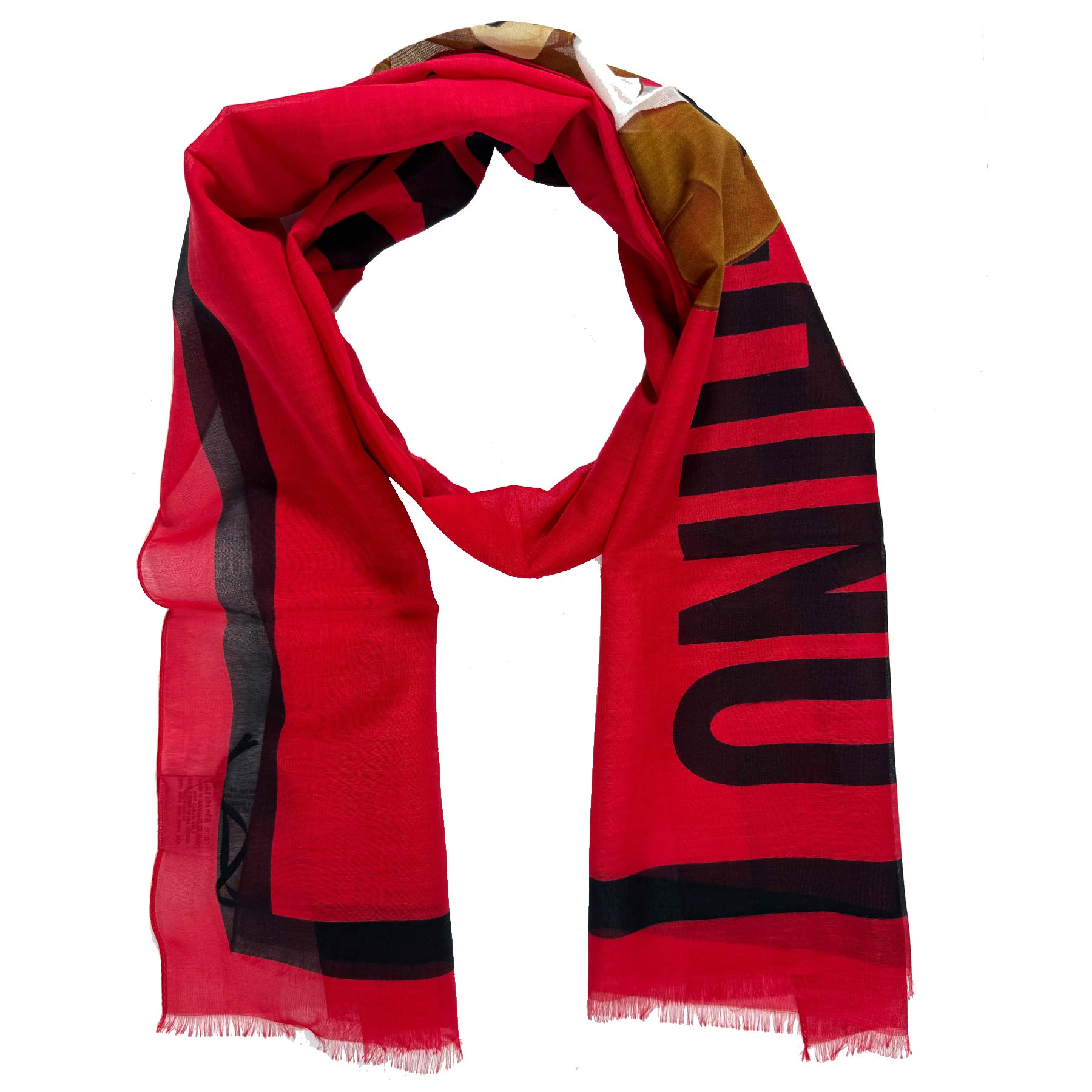 Moschino Scarf Red Toy Bear 