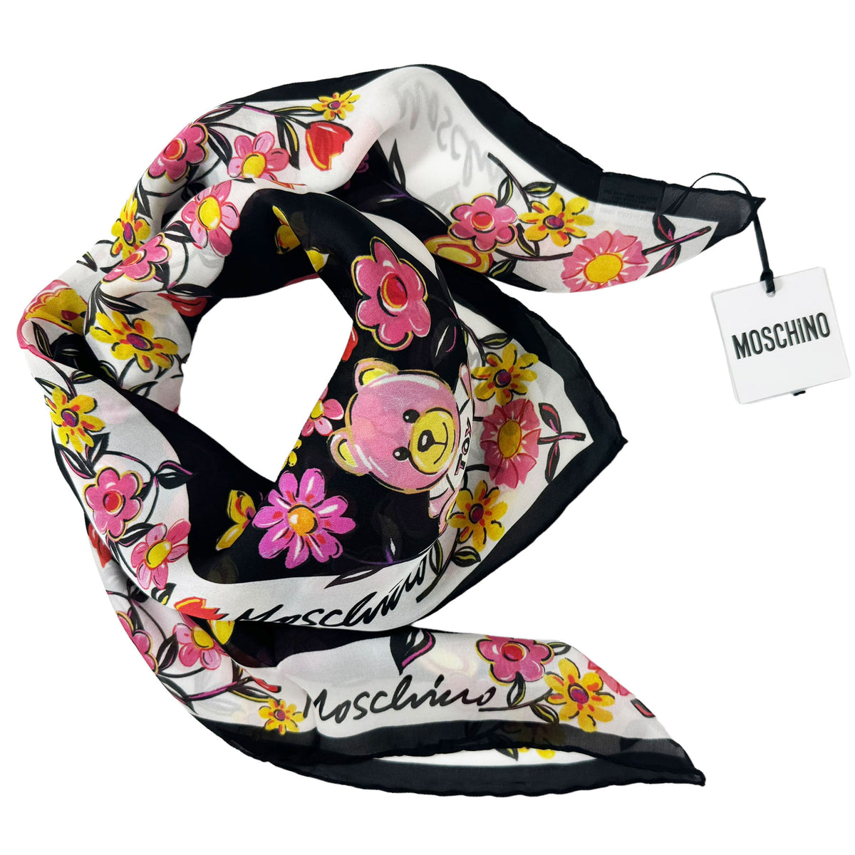 Moschino Scarf Floral Toy Bear 