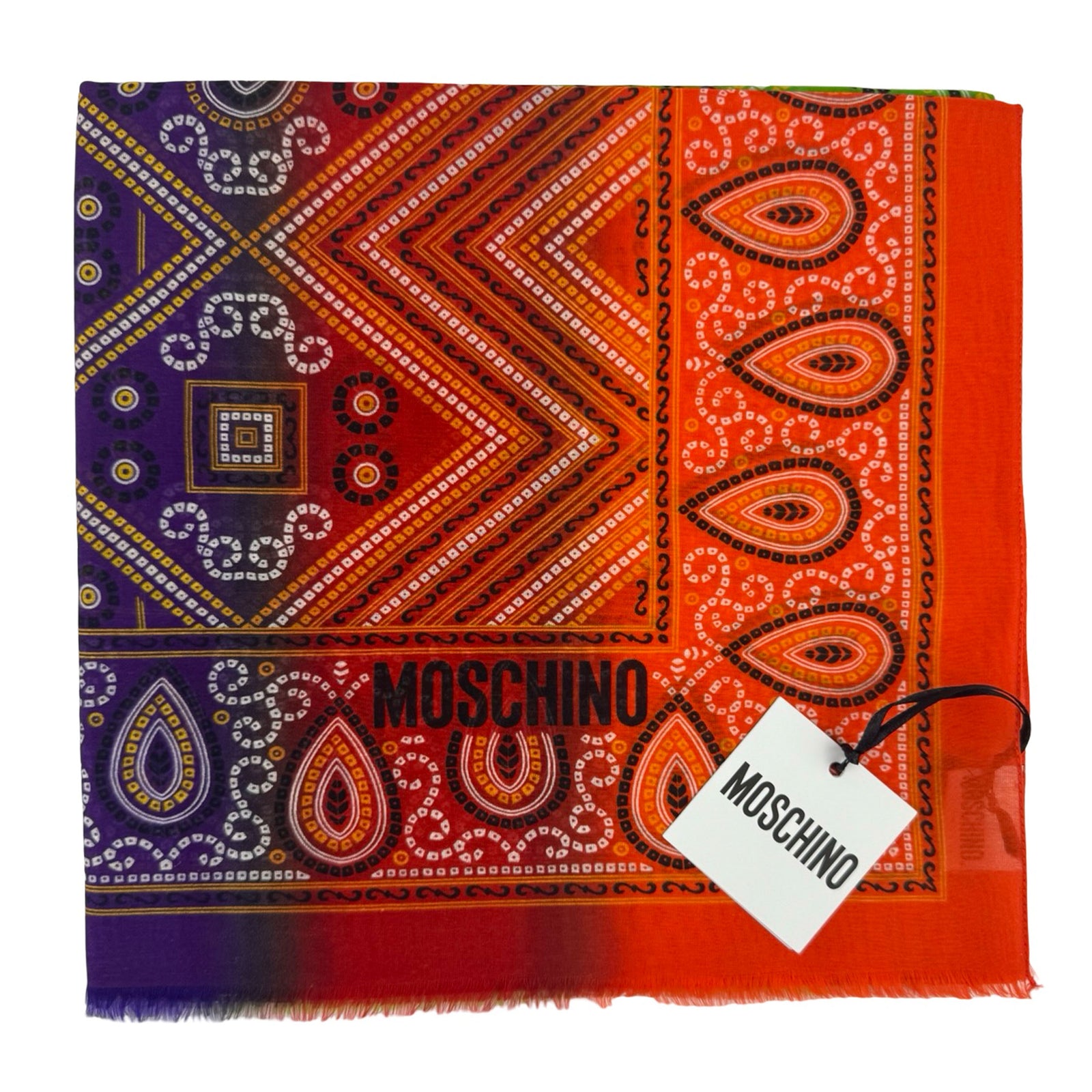 Moschino Scarf Colorful Design - Extra Large