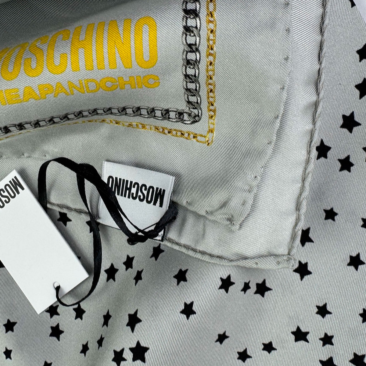 Moschino Scarf Gray Necklace