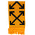 Off-White Scarf Orange Arrow Logo - Wool Shawl SALE