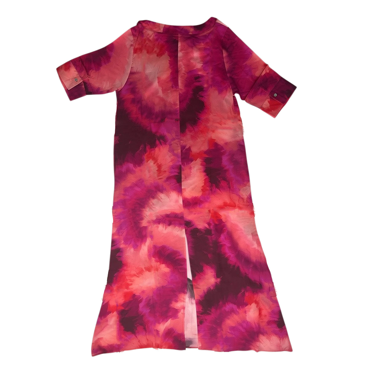 Olivia Cover-Up Pink Fuchsia Kaftan Dress - Women Beachwear M SALE