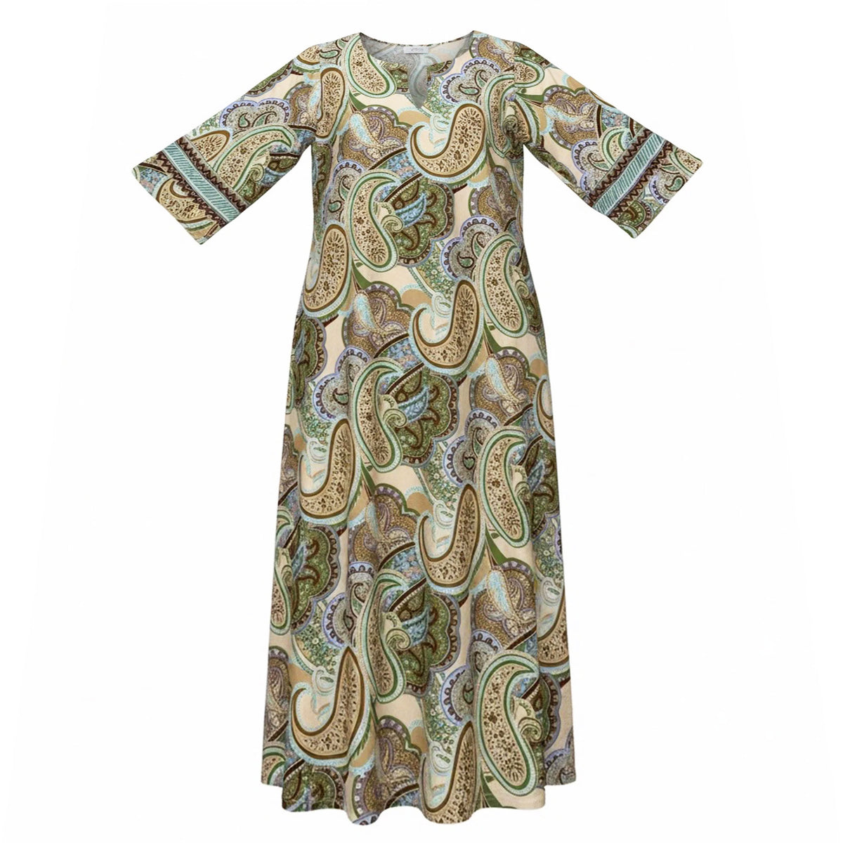 Olivia Kaftan Beige Paisley Women Beachwear SALE