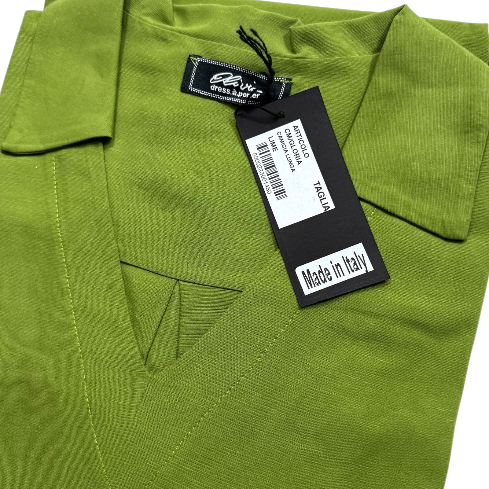 Olivia Kaftan Olive Green - Women Beachwear Hand Made In Italy REDUCED - SALE