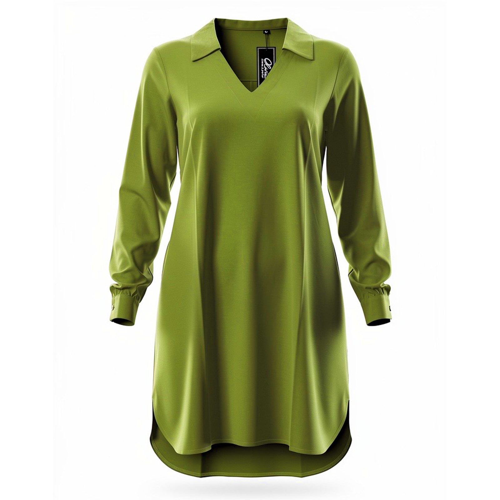 Olivia Kaftan Olive Green - Women Beachwear Hand Made In Italy REDUCED - SALE