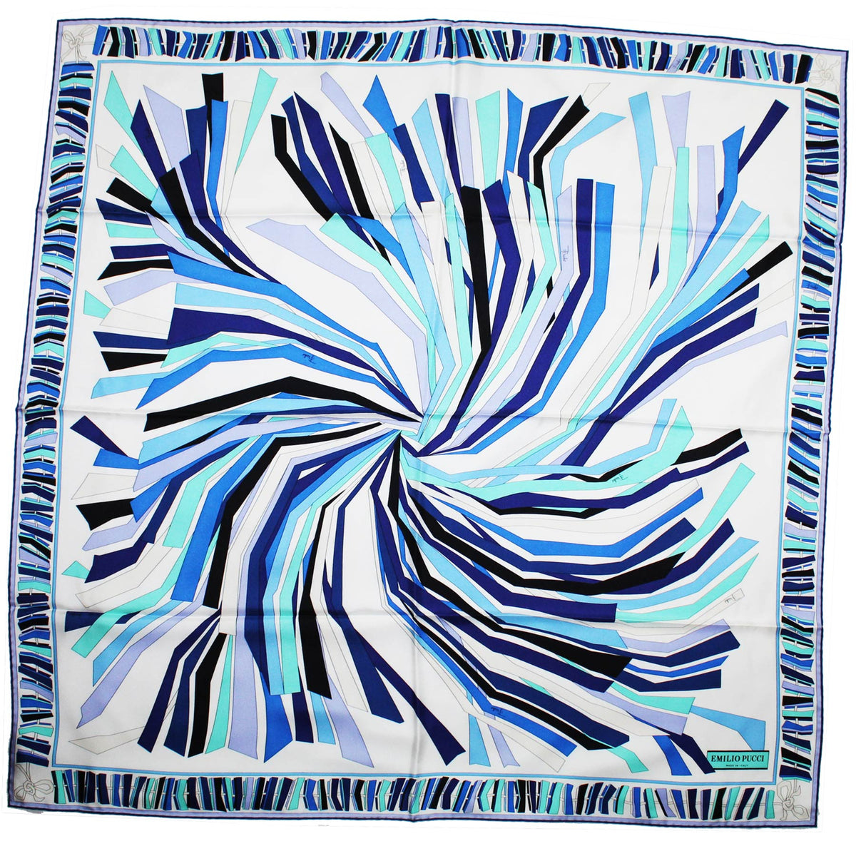 Emilio Pucci Scarf Blue  