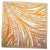 Emilio Pucci Scarf Orange Design - Large 36 Inch Twill Silk Square Scarf