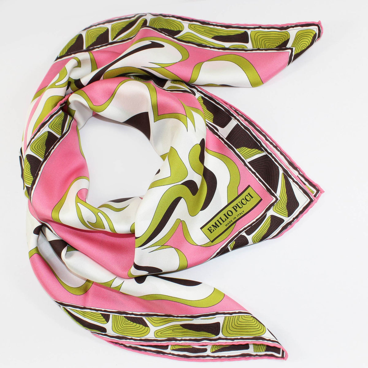 Emilio Pucci Scarf Pink Lime