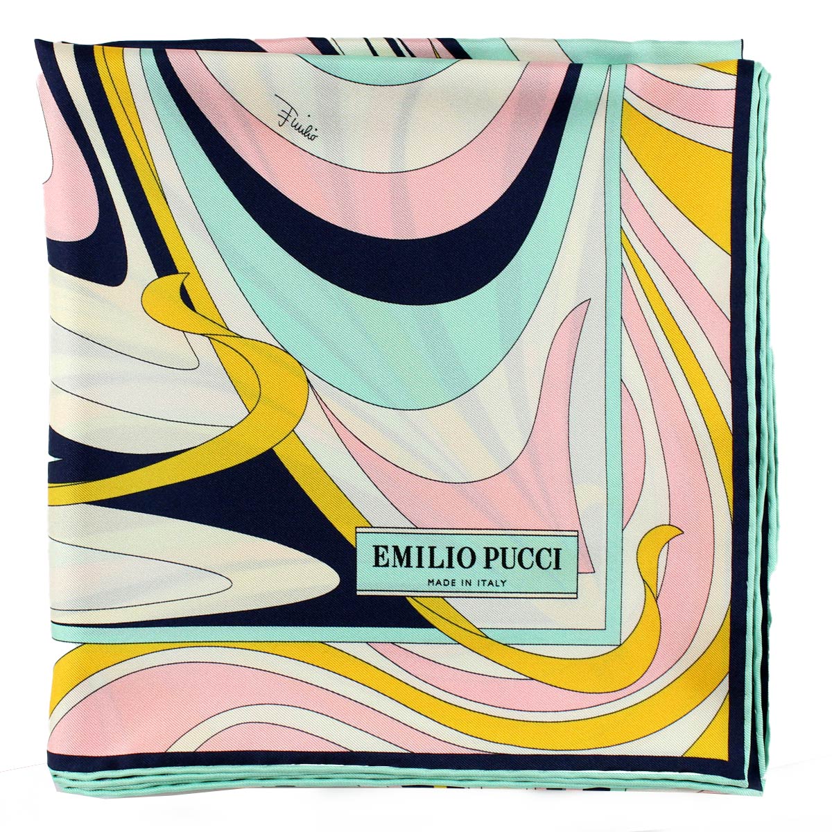 Emilio Pucci Scarf Pink Maroon Green - Twill Silk Square Foulard Women  Collection - Pink/ Maroon/ Green / 36 x 36 / 9… in 2023