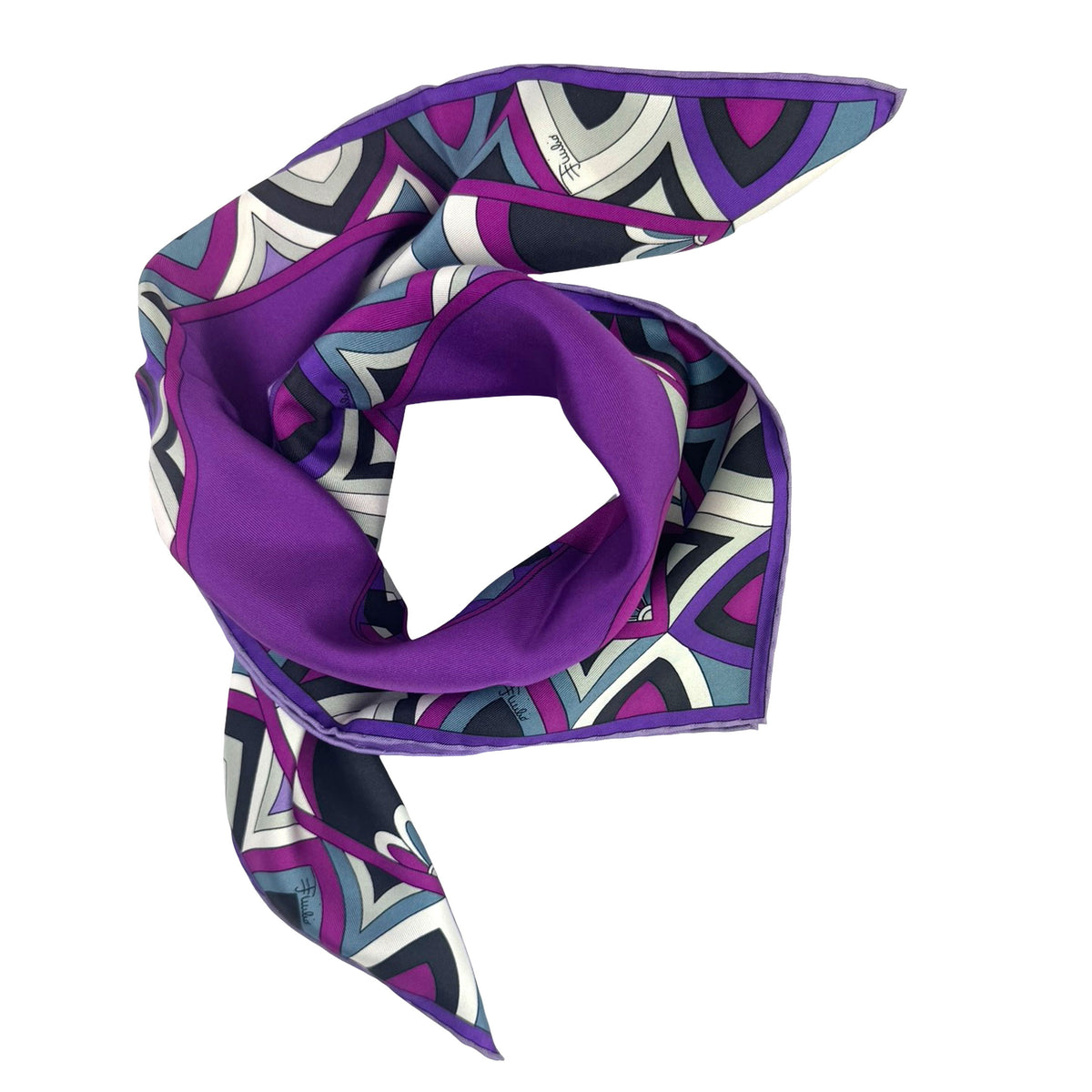 Twill Silk Square Foulard