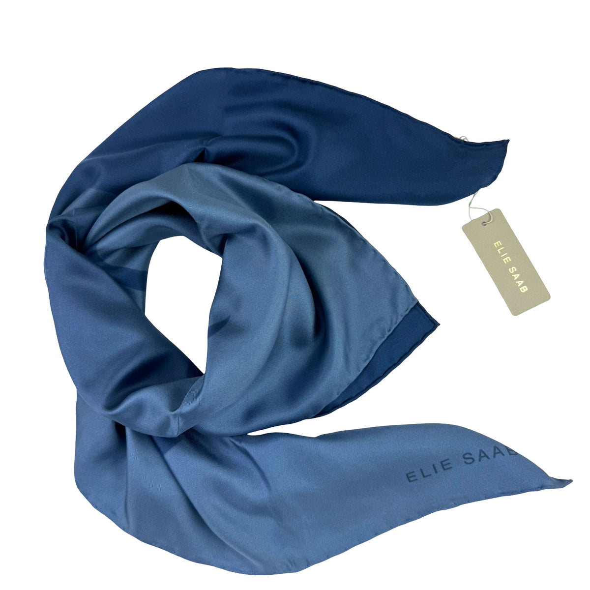 Elie Saab Scarf Midnight Blue ELIE SAAB Signature - Twill Silk Square Foulard