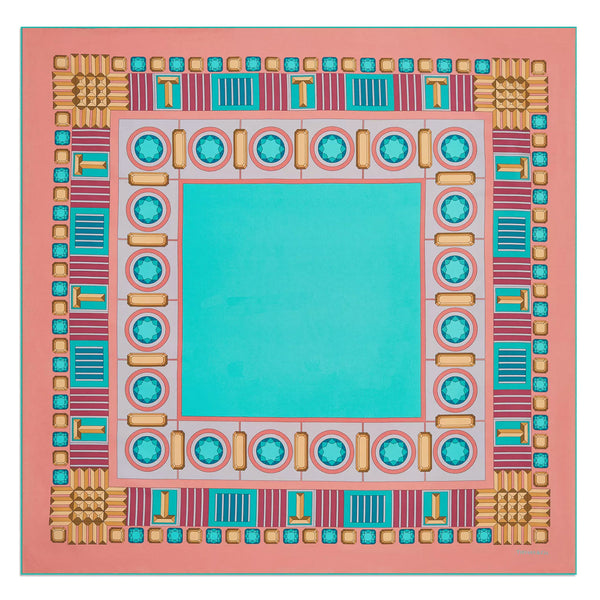 Tiffany & Co Scarf Tiffany Facets Design - Twill Silk Square