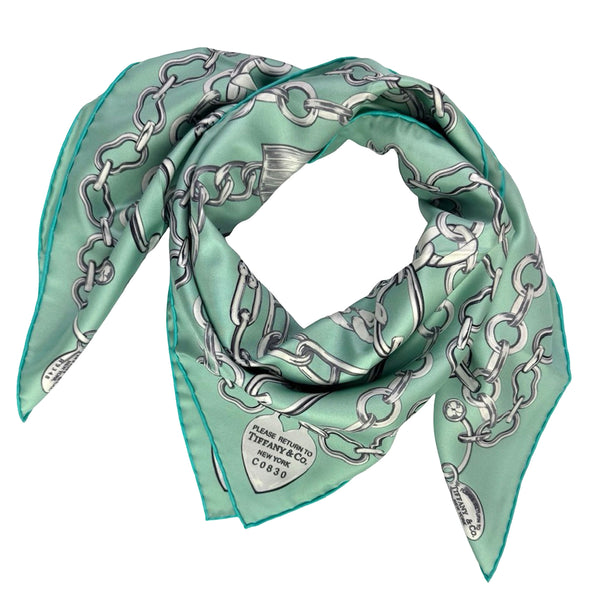 Tiffany & Co Scarf Return to Tiffany Mint Green - Twill Silk