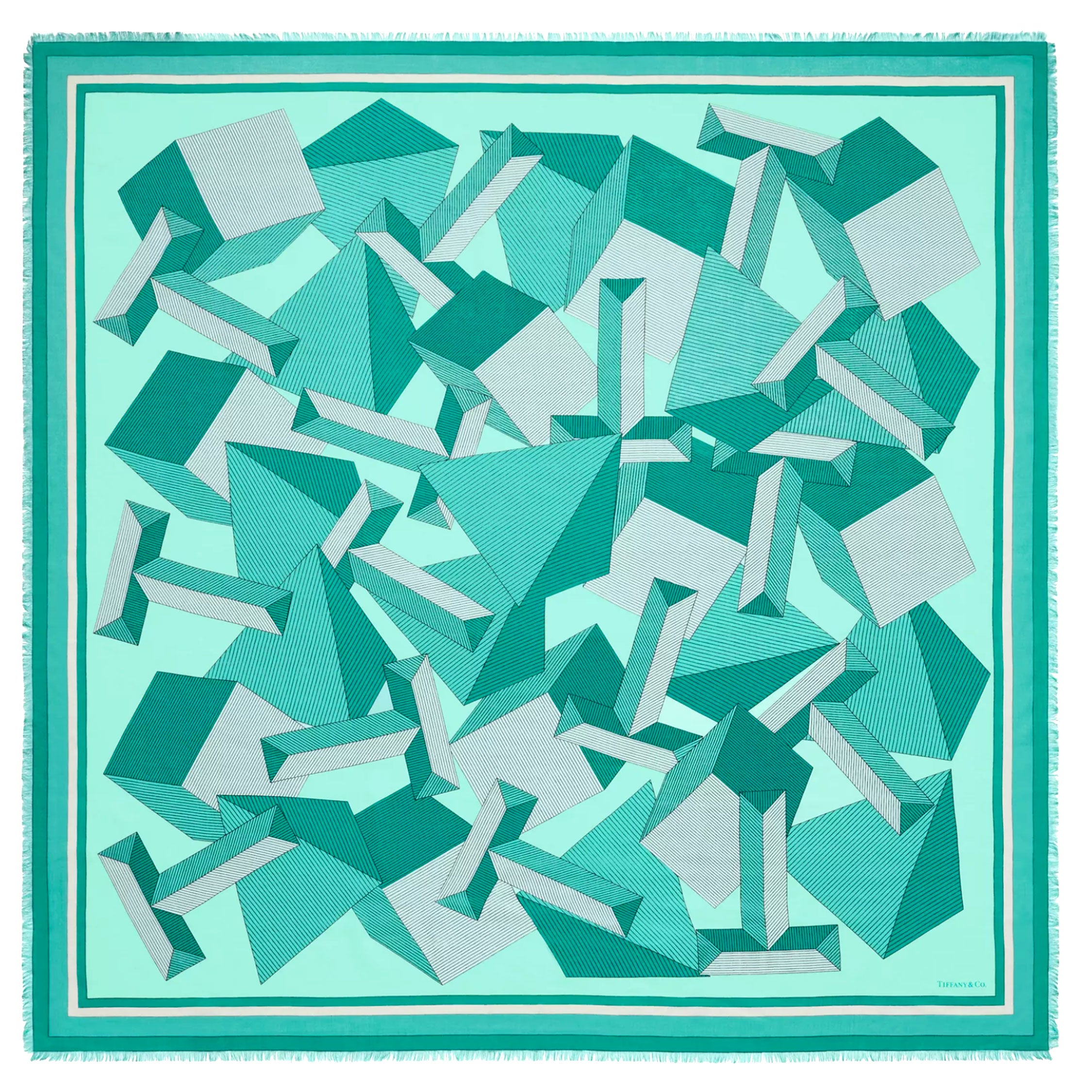 Tiffany & Co Giant T Scarf Tiffany Blue - Extra Large Square Cashmere ...