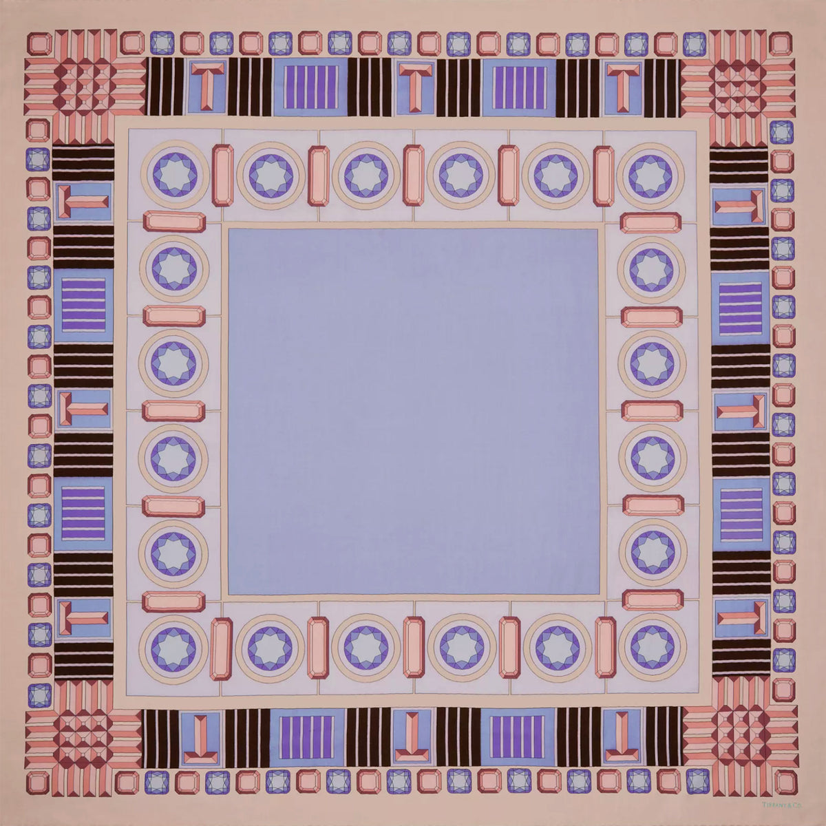 Tiffany &amp; Co Scarf Lilac Tiffany Facets 