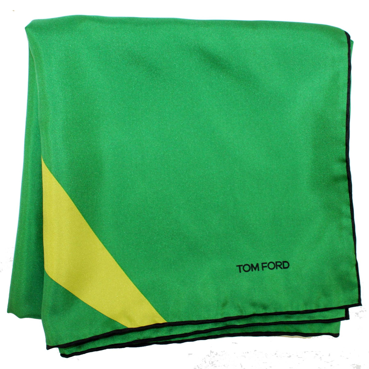 Tom Ford Silk Scarf Green Design 