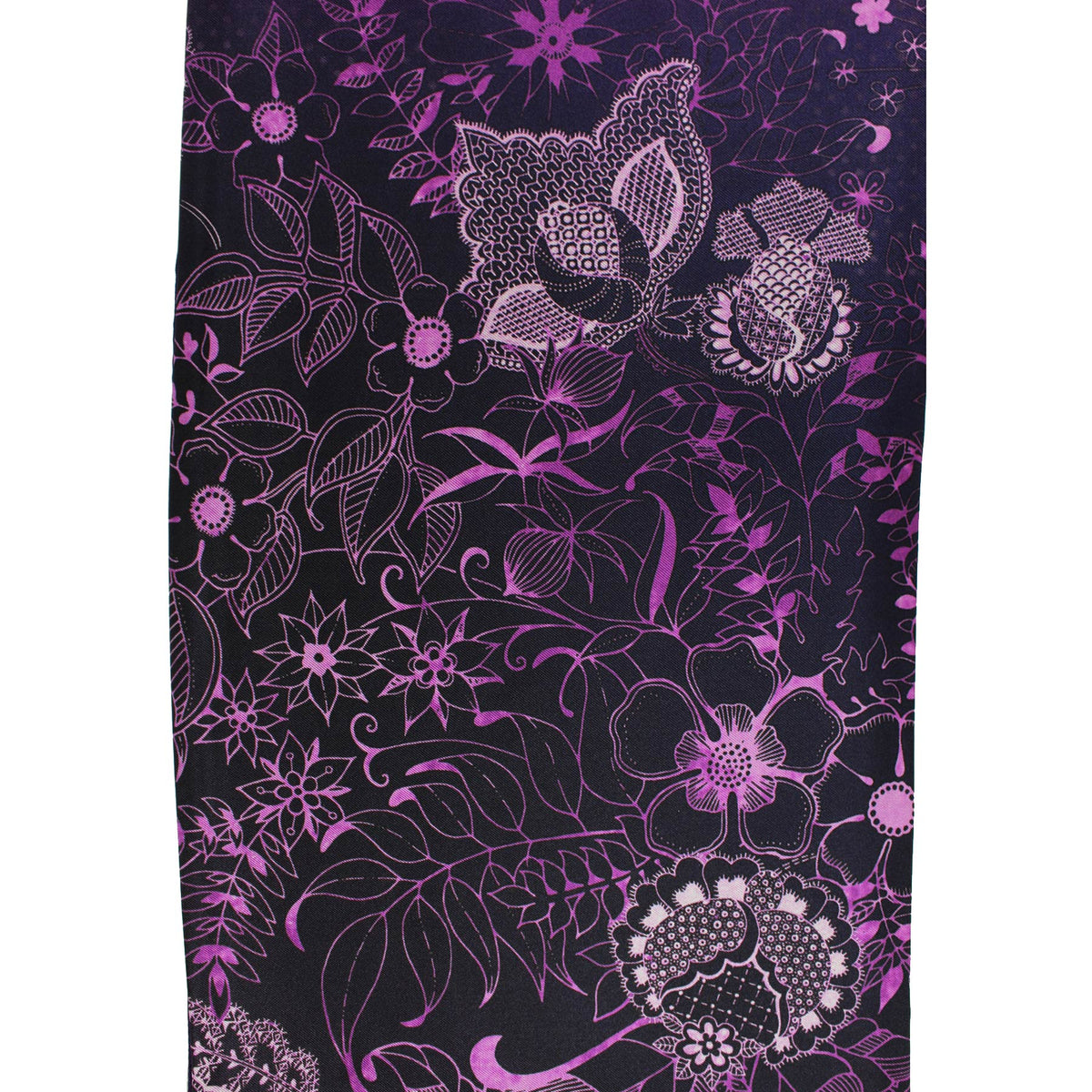 Ungaro Scarf Purple Design - Twill Silk Square Foulard SALE
