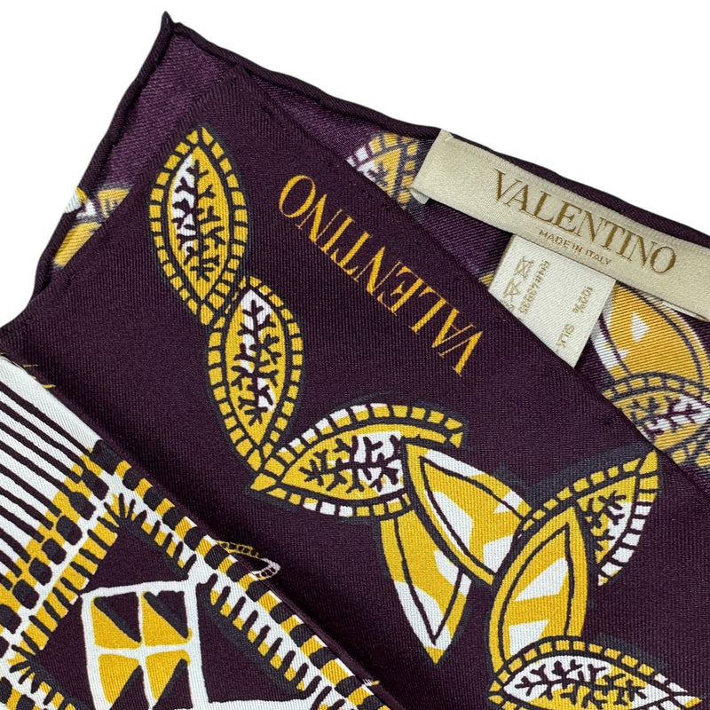Foulard En Soie Valentino - Multicolore - Occasion Élégant