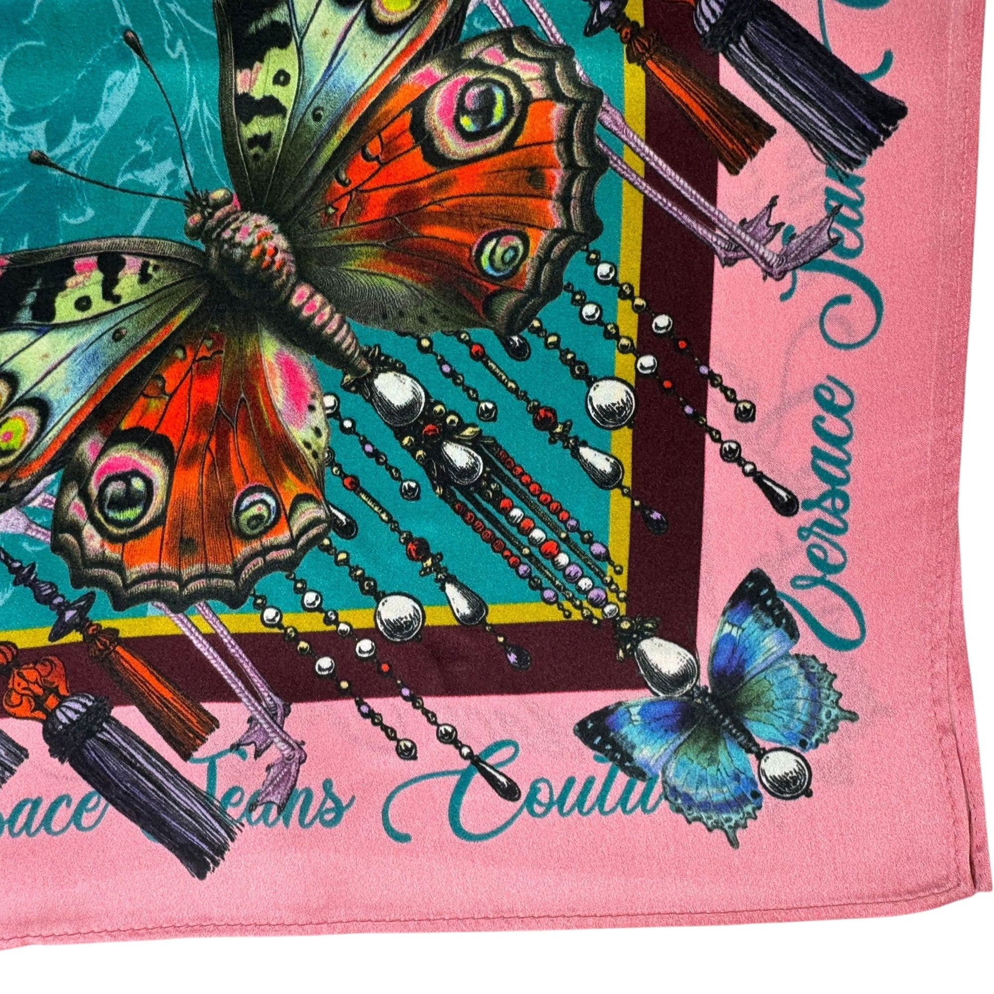 Versace Silk Square Scarf Signature Design - Versace Jeans Couture