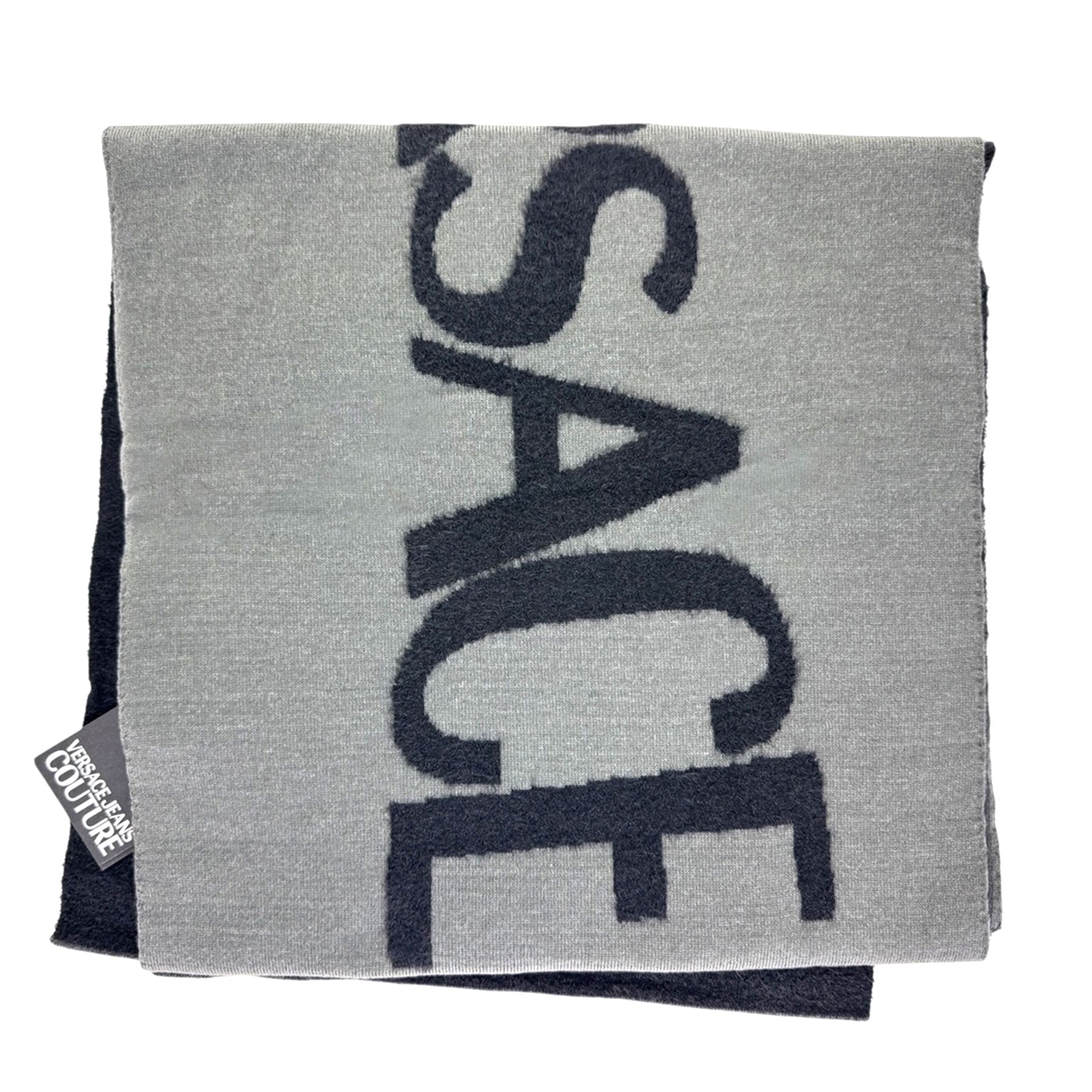 Versace Scarf Gray Logo Versace Jeans Couture - Fall/ Winter 2025/ 2026 Collection
