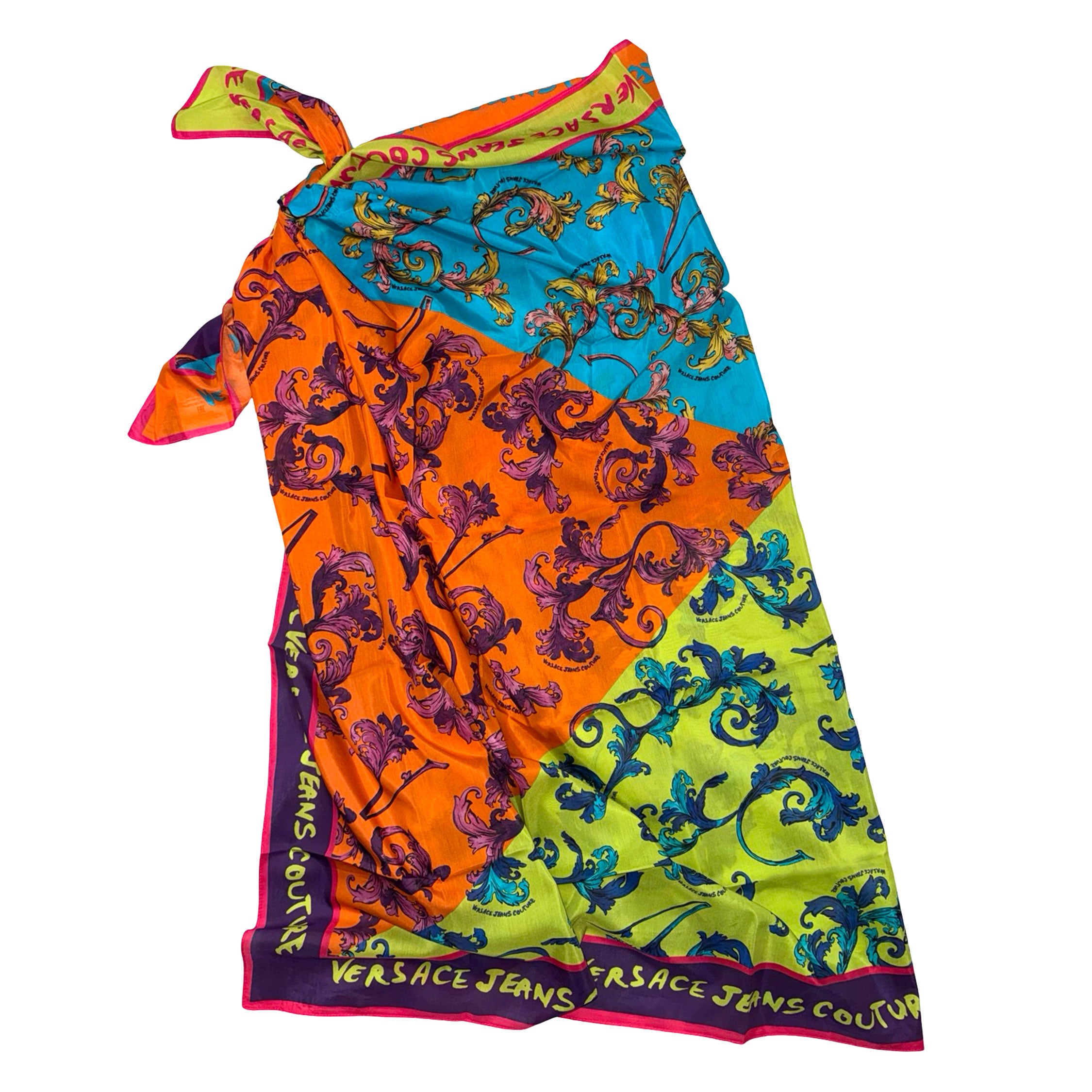 Versace Pareo/ Scarf Barocco Mix - Versace Jeans Couture - Como Milano