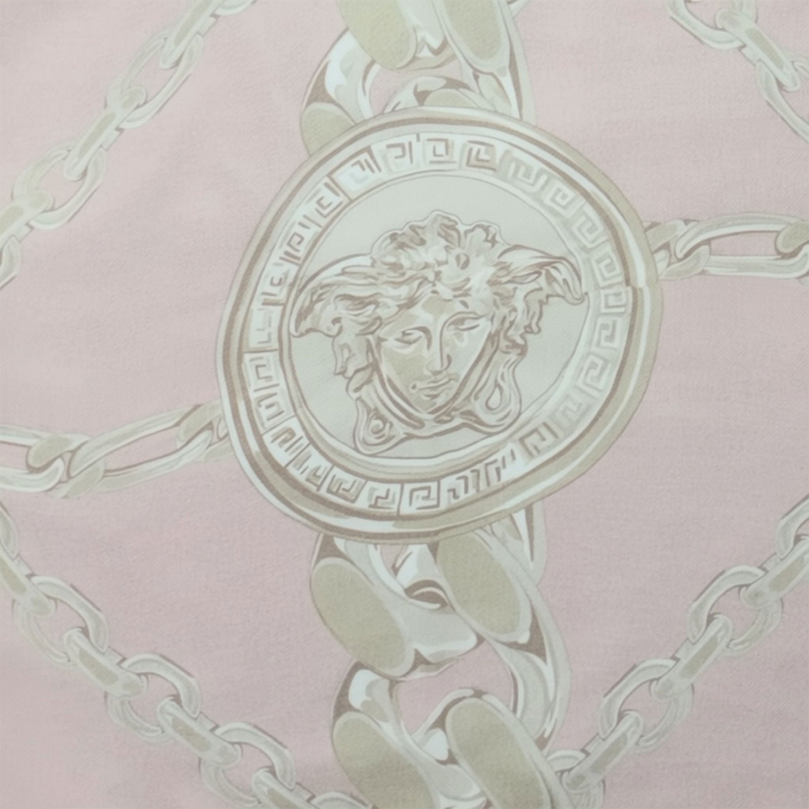 Versace Silk Scarf Pink Design - Luxury Twill Silk Square Foulard