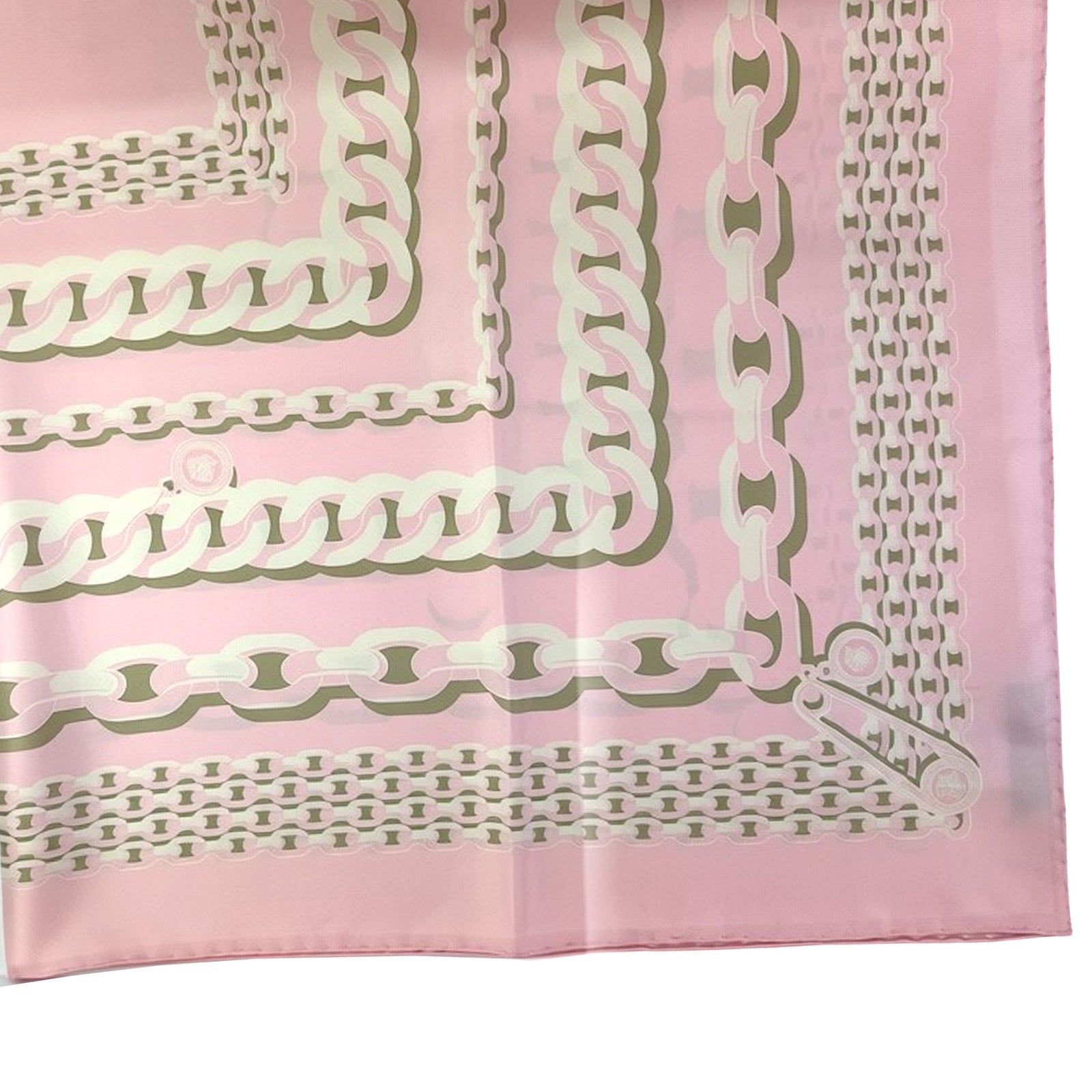 Versace Silk Scarf Pink Design - Twill Silk Square Foulard