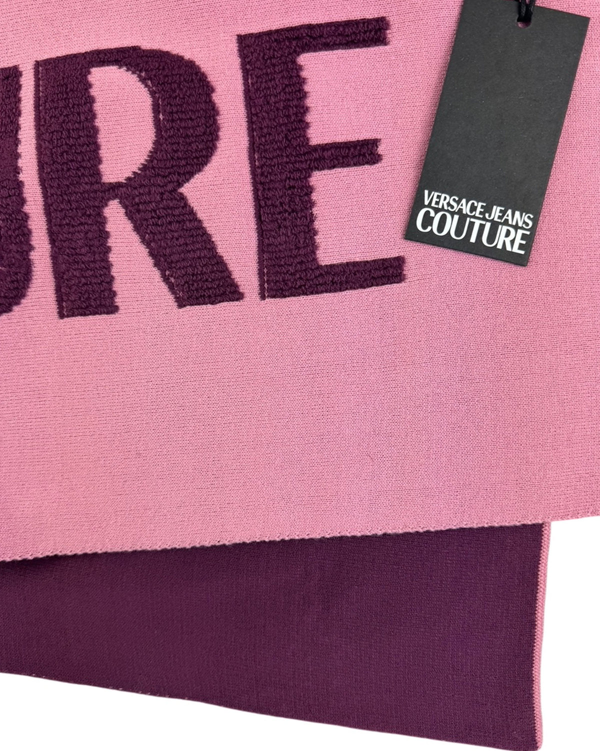 Versace Scarf Pink Purple Logo Versace Jeans Couture - Fall/ Winter 2025/ 2026 Collection