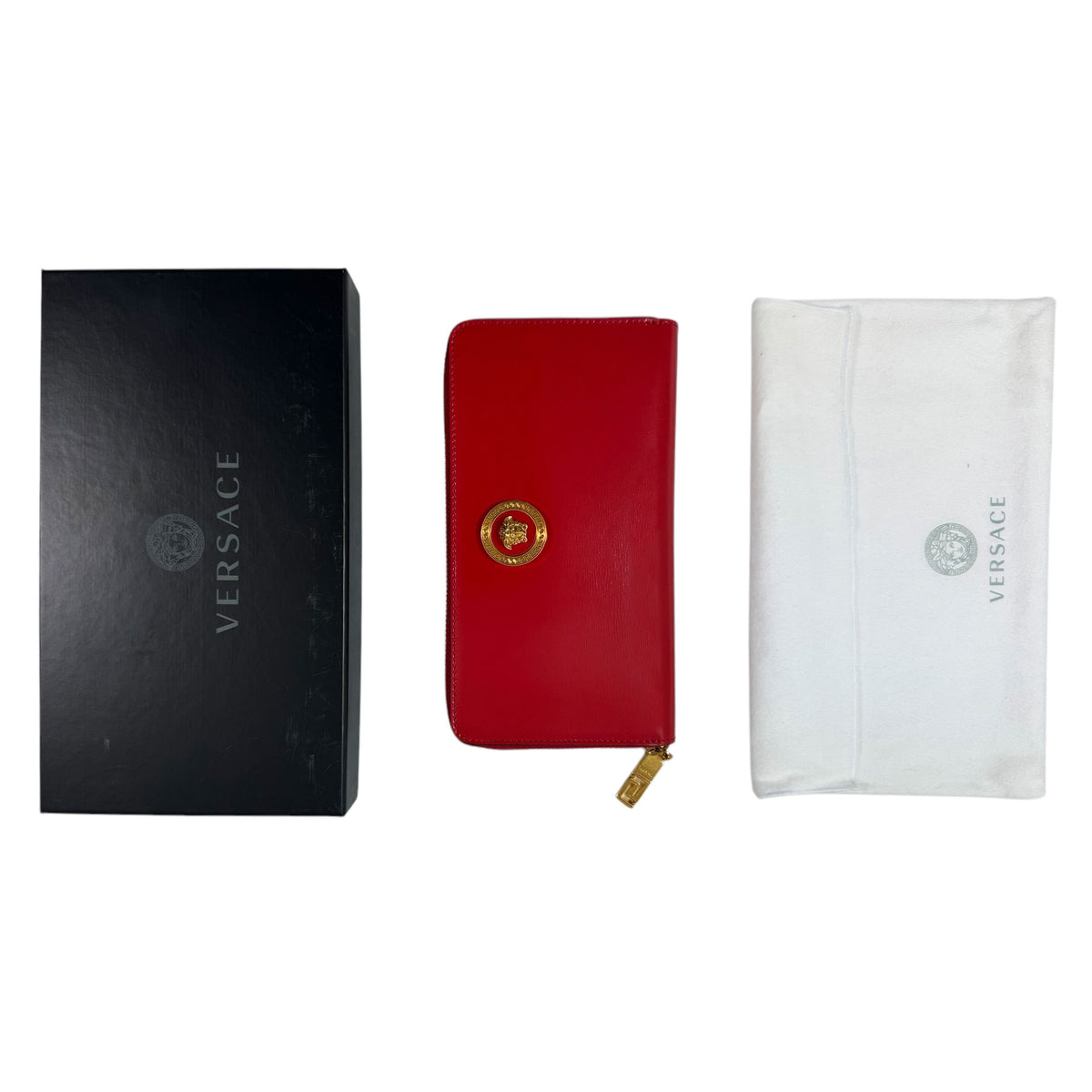 Versace Wallet Red Medusa 
