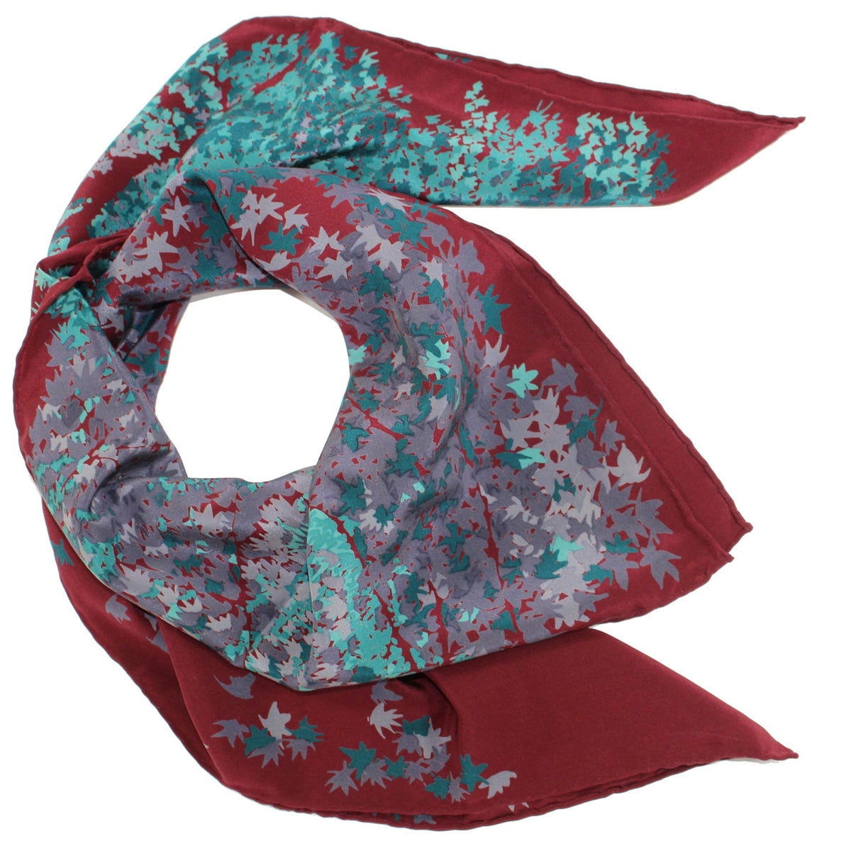 Vivienne Scarf Maroon Green Design