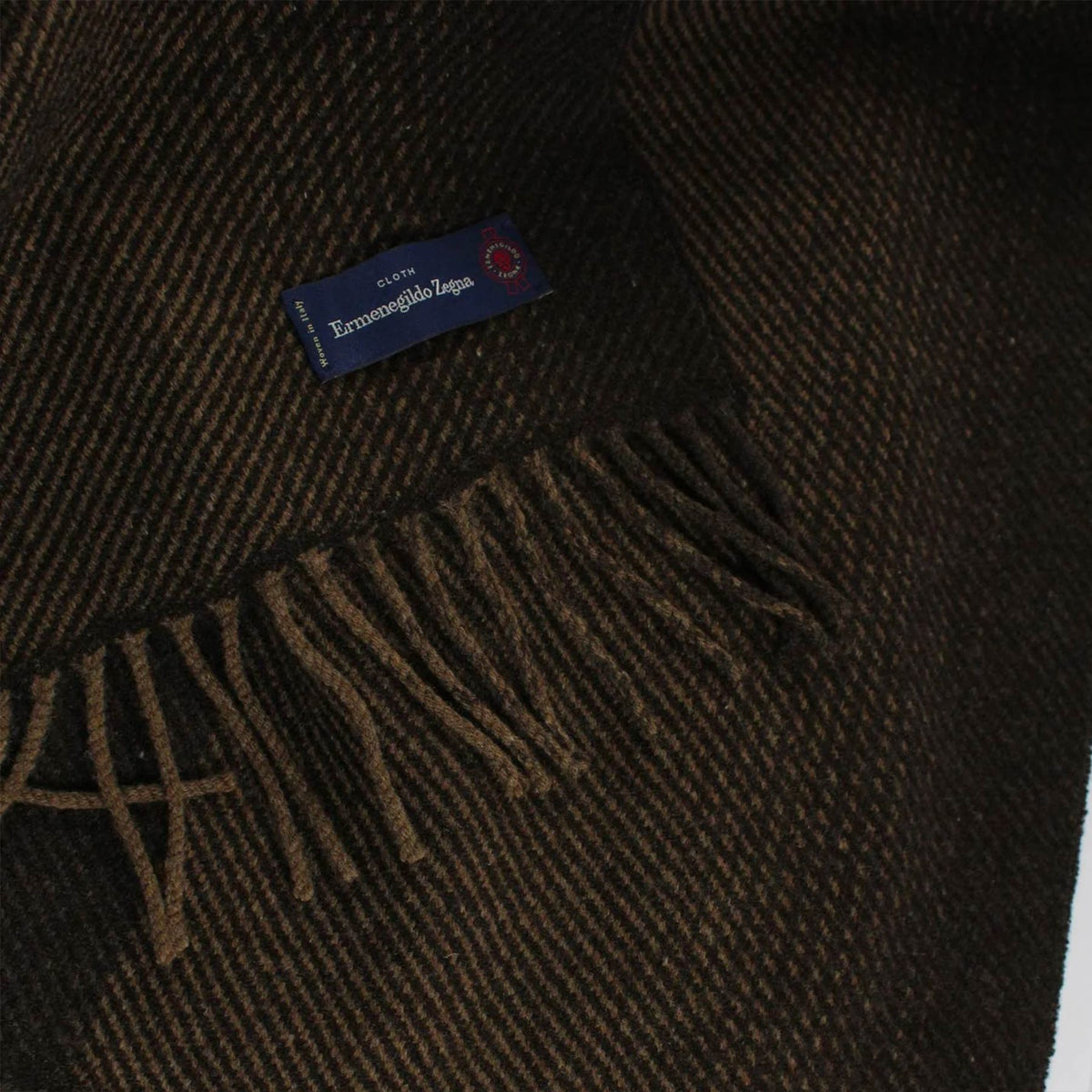 Ermenegildo Zegna Throw Blanket Brown SALE