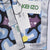 Kenzo Scarf Midnight Blue Floral Horoscope Print Silk Large Square Scarf SALE