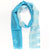 Agnona Scarf Blue Stripes Design - Luxury Women Shawl