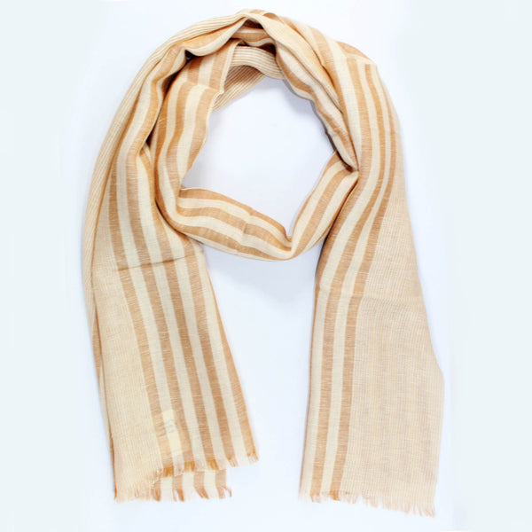 スカーフ AGNONA Scarves Beige Agnona Scarf Beige Linen Silk - Luxury Women Shawl SALE